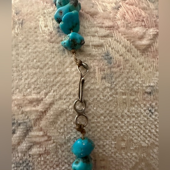 COPY - Vintage Navajo Turquoise Nugget Necklace 20” - 49 grams - Picture 9 of 14